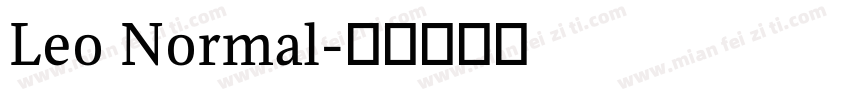 Leo Normal字体转换